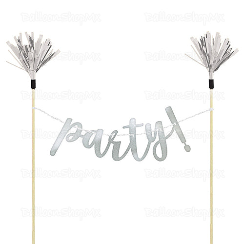 Letrero para pastel "Party"