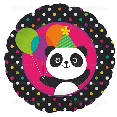 Panda con globos