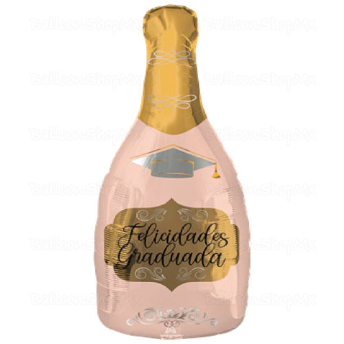 Botella graduada oro rosa